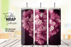 Floral Tumbler Wrap PNG Product Image 1