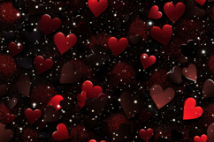 Romantic Red Heart Explosion Background Digital Paper Product Image 1