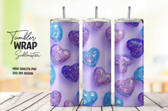 Purple Heart tumbler wrap png Product Image 1