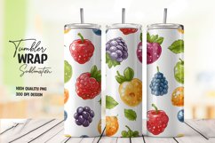 Fruit pattern tumbler wrap sublimation Product Image 1