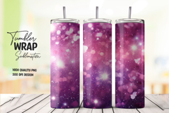 Bright Purple Stars Tumbler Wrap PNG Product Image 1