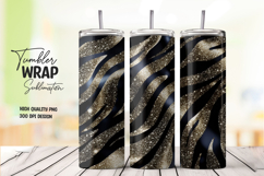 Zebra Line Tumbler Wrap png Product Image 1