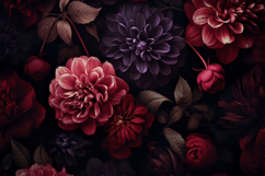 Purple Maroon Flower Background Design Product Image 1