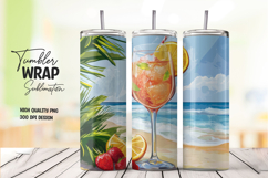 Fruit Punch Beach Vibe Tumbler Wrap PNG Product Image 1