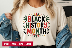 Black History Month Color Accent SVG PNG Product Image 1