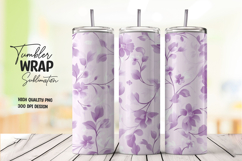 Lavender Soft Floral Tumbler Wrap Product Image 1