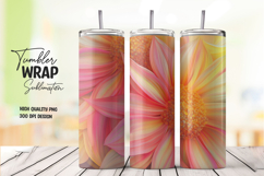 Peach Pink Spiral Floral Wrap Product Image 1