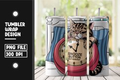 Sarcastic cat tumbler wrap png Product Image 1