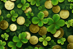 St Patricks Day Background, Saint Patrick Digital Paper Product Image 1