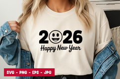 2026 Happy New Year SVG Design Product Image 1