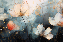 Night Blooming White Magnolia Fantasy Background Product Image 1