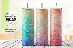 Pastel Bokeh Glow Tumbler Wrap PNG Product Image 1