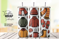 Autumn Clothes Icon Tumbler Wrap Product Image 1