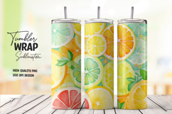 Citrus Fruit Tumbler Wrap Product Image 1