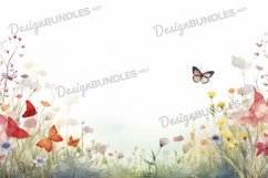 Wartercolor Wildflower Background Product Image 1