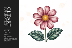 Pink Flower Bloom Clipart PNG Product Image 1