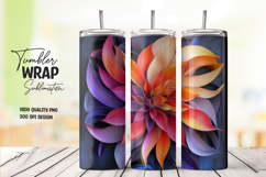 Bold Flower Tumbler Wrap Product Image 1