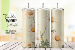 Daisy Soft tumbler wrap png Product Image 1
