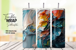 Abstract Ocean tumbler wrap png Product Image 1