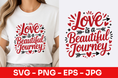 Love Is A Beautiful Journey Script SVG PNG Product Image 1