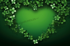 St Patricks Day Heart, Saint Patrick Heart Digital Paper Product Image 1