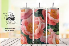 Pink Rose Garden Tumbler Wrap Product Image 1