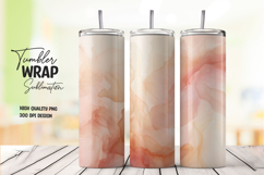 Peach Marble tumbler wrap png Product Image 1