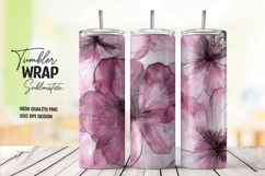 Plum Blossom tumbler wrap png Product Image 1