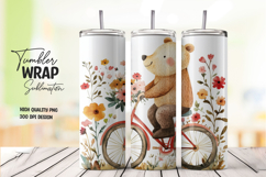 Crane Bird Floral Tumbler Wrap Product Image 1