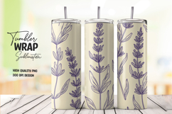 Lavender Botanical Tumbler Wrap Product Image 1