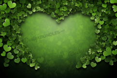 St Patricks Day Heart, Saint Patrick Heart Digital Paper Product Image 1
