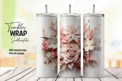 Soft Rose Tumbler Wrap Product Image 1