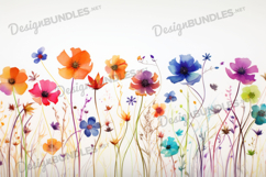 Colorful Wildflower Garden Background Product Image 1