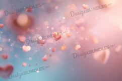 Elegant Heart Particles Digital Background Product Image 1