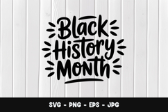 Black History Month Hand Drawn SVG PNG Product Image 1