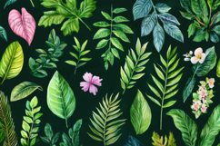 Green Tropical Leaves Background Product Image 1