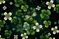 St Patricks Day Background, Saint Patrick Digital Paper Product Image 1