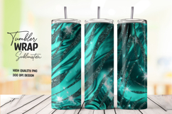 Teal Wave Tumbler Wrap Product Image 1
