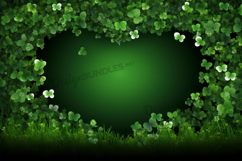 St Patricks Day Heart, Saint Patrick Heart Digital Paper Product Image 1