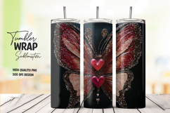 Red Heart Wings Tumbler Wrap Product Image 1