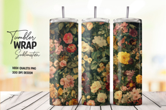 Rustic Floral Tumbler Wrap Product Image 1