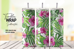 Tropical Pink tumbler wrap png Product Image 1