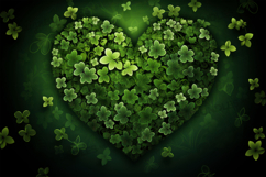 St Patricks Day Heart, Saint Patrick Heart Digital Paper Product Image 1