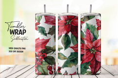 Red Rose tumbler wrap png Product Image 1