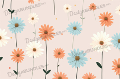 Colorful Flower pattern Background Product Image 1