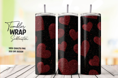 Red Heart Glitter Tumbler png Product Image 1