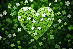 St Patricks Day Heart, Saint Patrick Heart Digital Paper Product Image 1