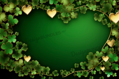 St Patricks Day Heart, Saint Patrick Heart Digital Paper Product Image 1