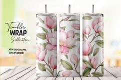 Rose Peony tumbler wrap png Product Image 1