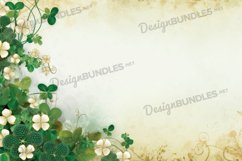 St Patricks Day frame Background Saint Patrick Digital Paper Product Image 1
